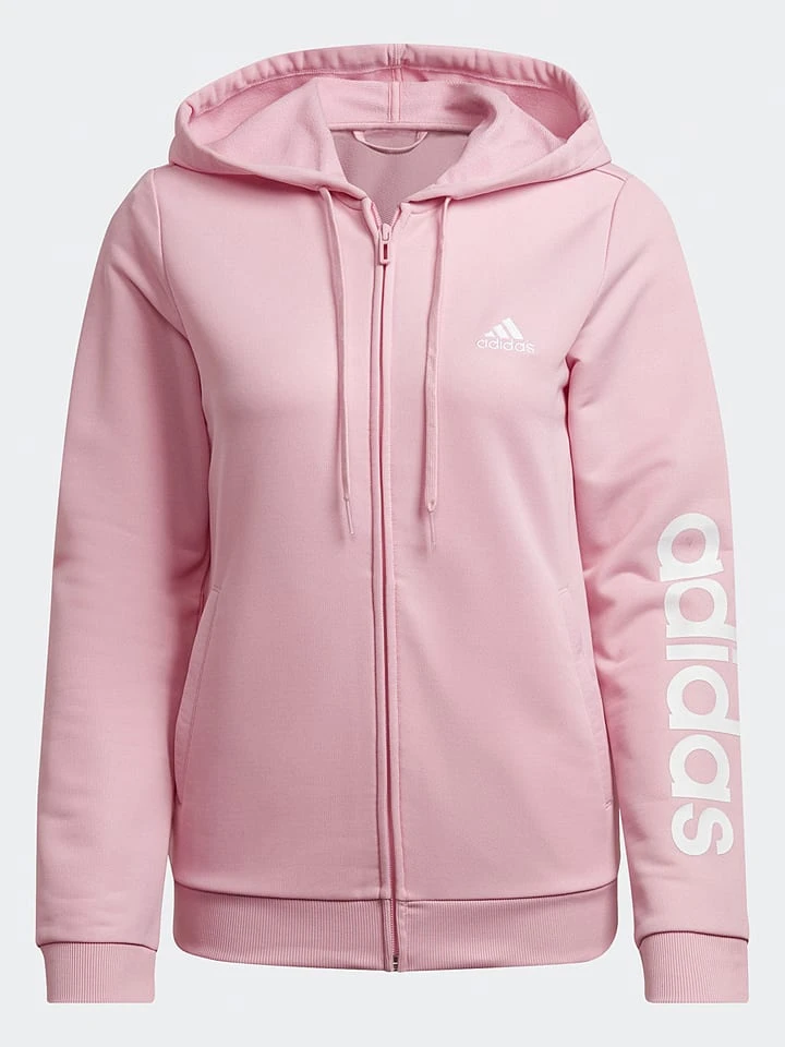 ADIDAS Trainingsanzug "Lin FT TS" In Rosa/ Braun – Bild 4