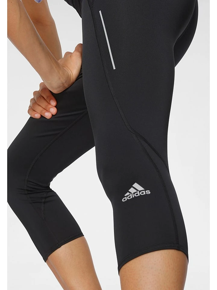 ADIDAS Trainingsleggings "Own The Run 3/4" In Schwarz – Bild 3