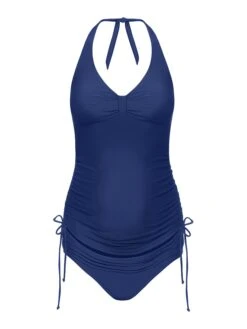 Umstandstankini In Dunkelblau