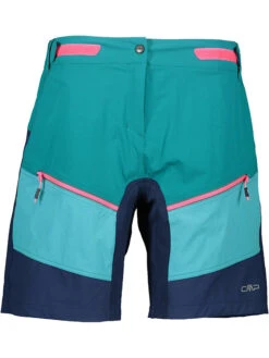 CMP 3in1-Fahrradshorts In Petrol/ Dunkelblau/ Schwarz