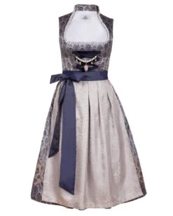 Midi Dirndl 2-teilig Marianna In Blau, Silber