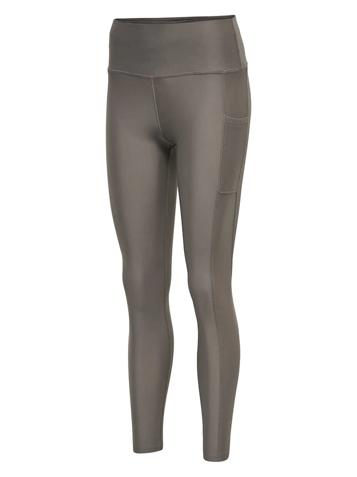 Hummel Trainingsleggings "TE Tola" In Taupe – Bild 2