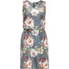 Jack Wolfskin Blumenkleid Tioga Road In Grau