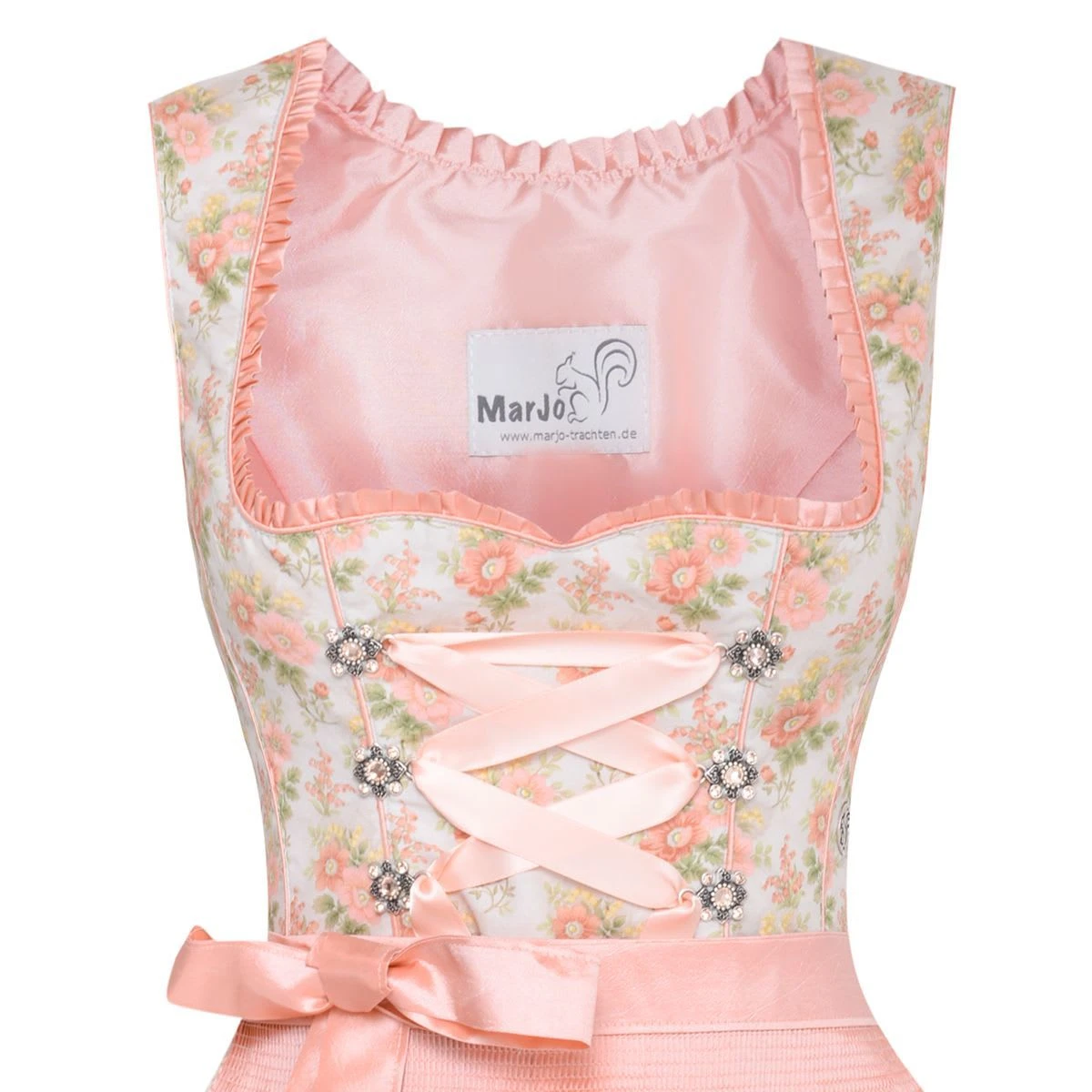 Mini Dirndl In Weiß – Bild 2