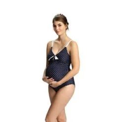 Umstands-Badeanzug Antonie B-D Cup In Blau