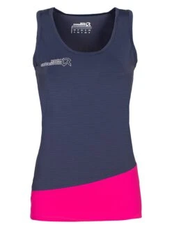 ROCK EXPERIENCE Funktionstop "Merlin" In Dunkelblau/ Pink