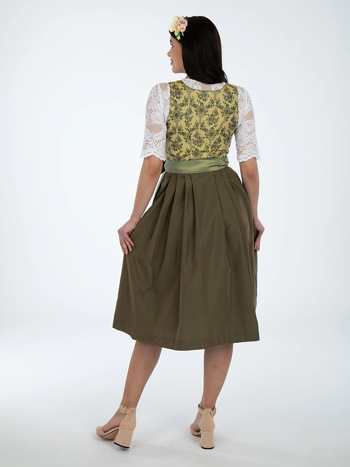 Dirndl In Gelb/ Grün – Bild 2