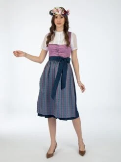 Dirndl In Lila/ Dunkelblau