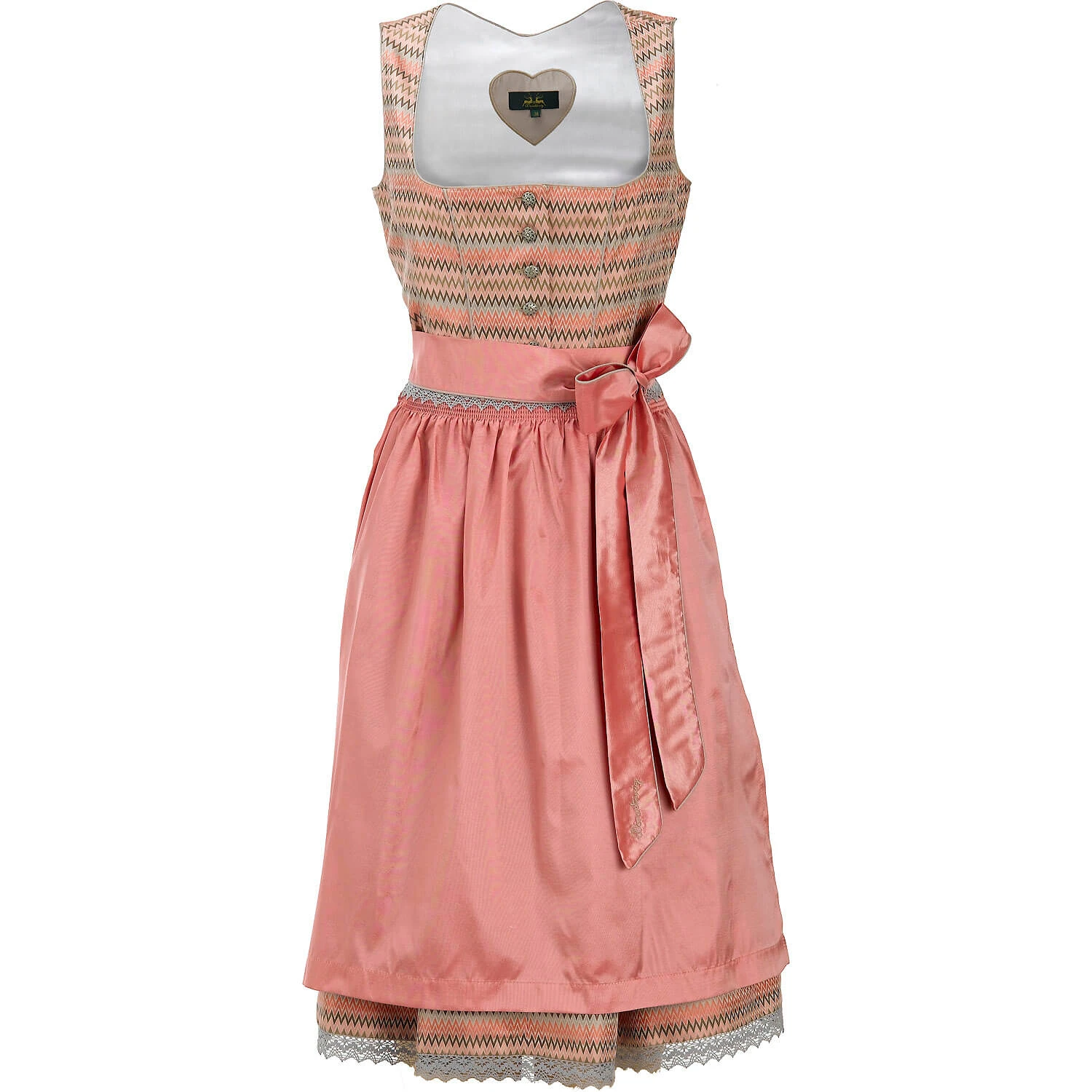 Dirndl Minza (Midi) In Rose